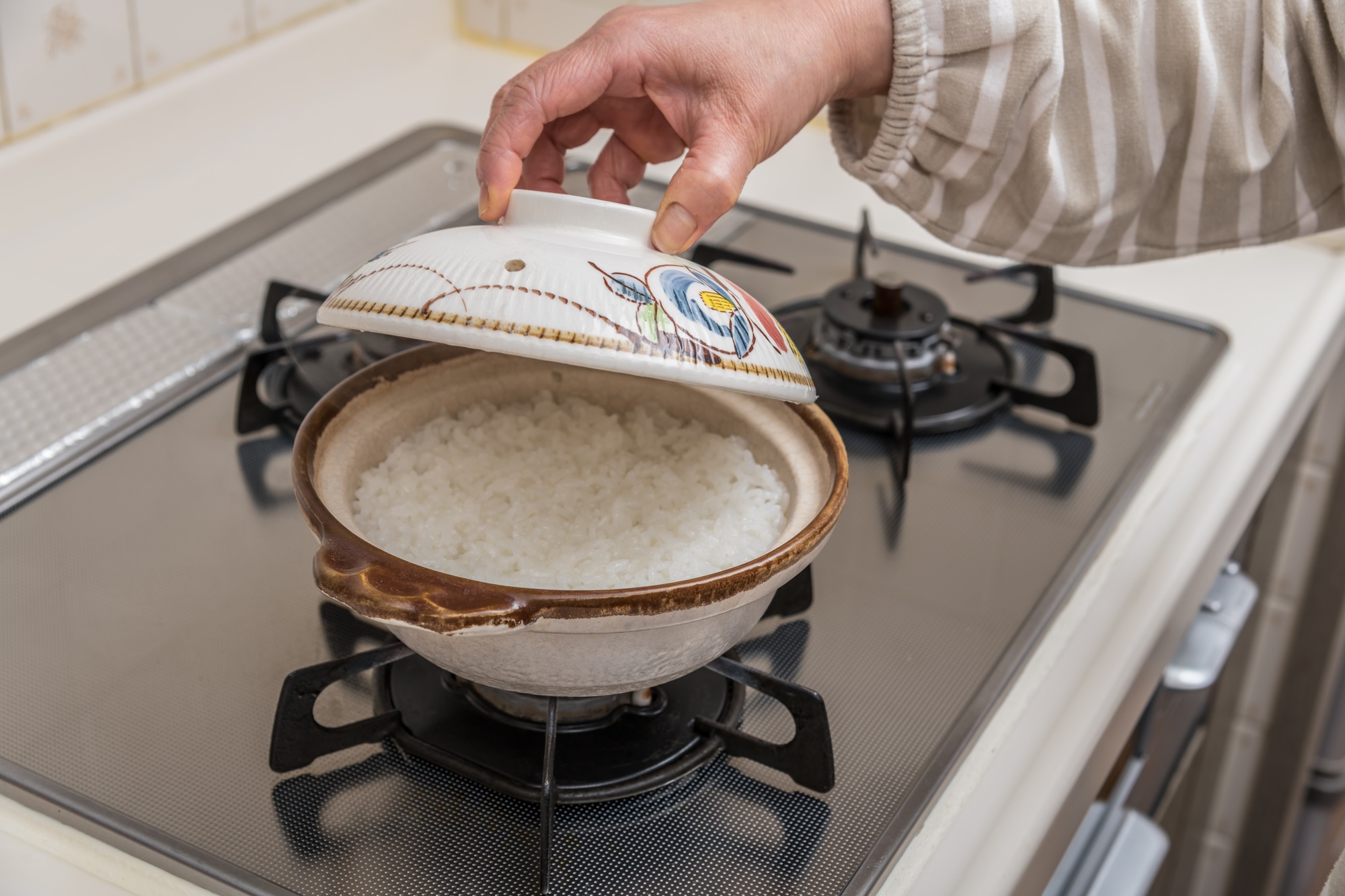 公式 かまどさん 五合炊き 長谷園 土鍋 ご飯 炊飯 ごはん 炊飯土鍋 炊き方