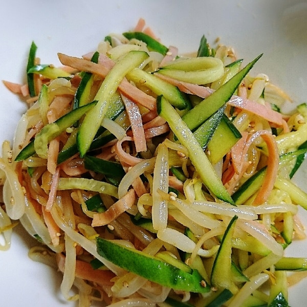 味がしみしみ♪『絶品♡もやしときゅうりの中華サラダ』