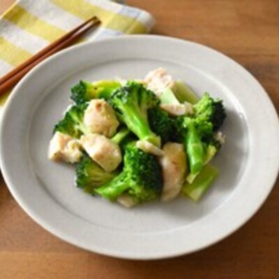 ささみとブロッコリーの塩だれ焼き