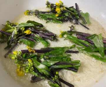 おうち定食 134 紅菜苔を食べてみましょうひらさわあけみ