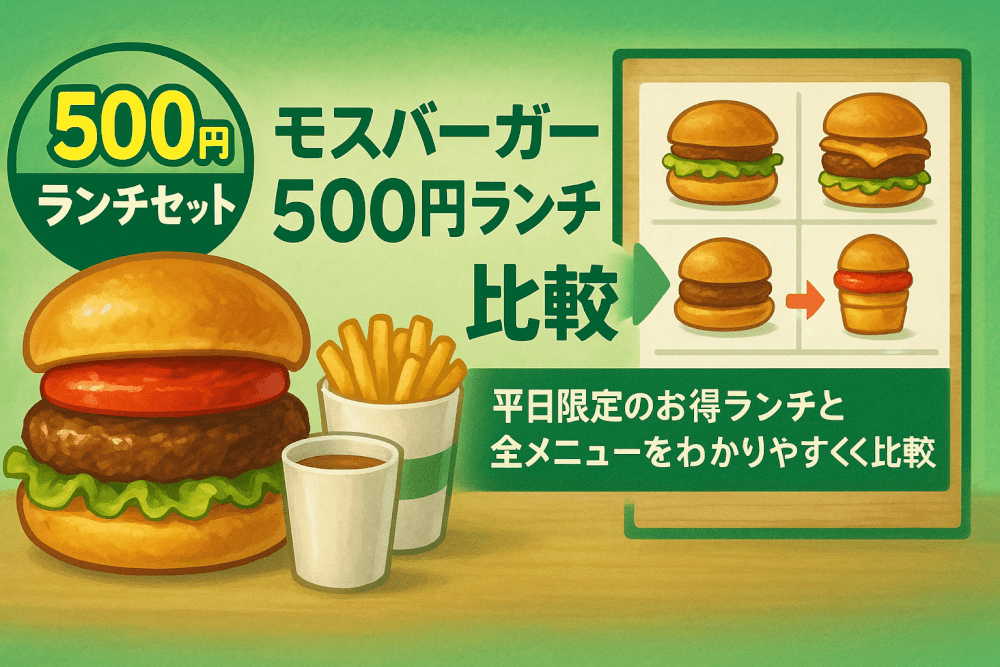 モスバーガーの平日・お昼だけのお得なセット 9月14日スタート - BCN＋R