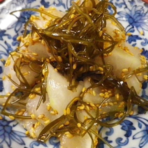 ゆうがおの梅肉あえ