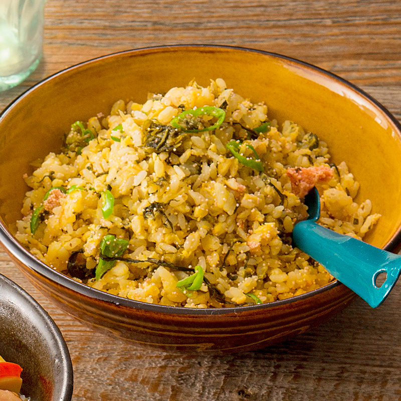 パラふわ食感！明太高菜チャーハン┃レシピ┃カルディコーヒーファーム公式サイト