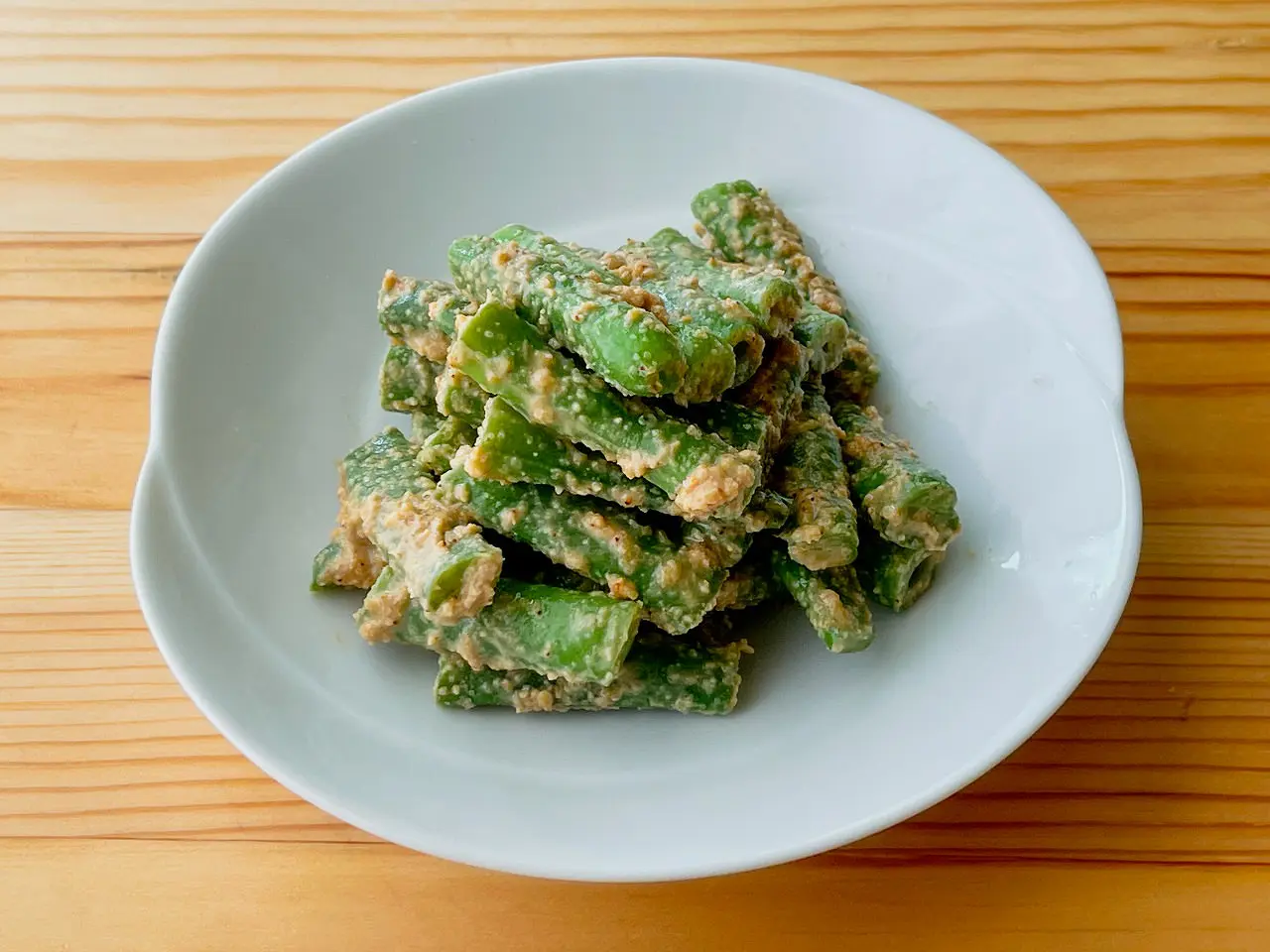 レンジで1分！インゲンの胡麻和えレシピ