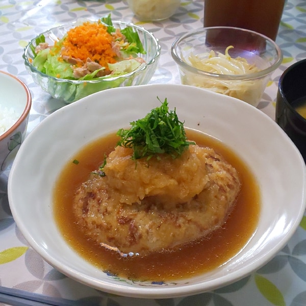 和風ハンバーグ！おろしポン酢でさっぱりと