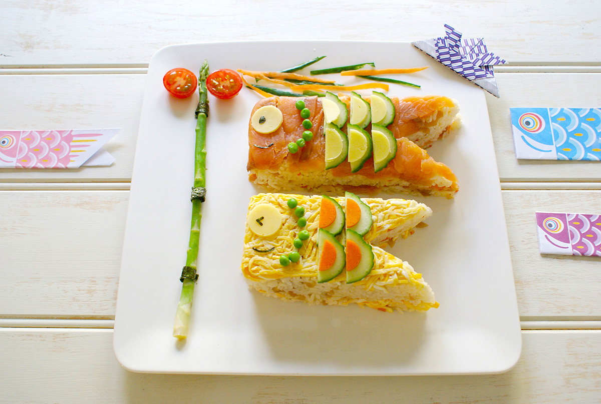 こどもの日に♪簡単すぎる鯉のぼりフルーツサンドきっずごはん