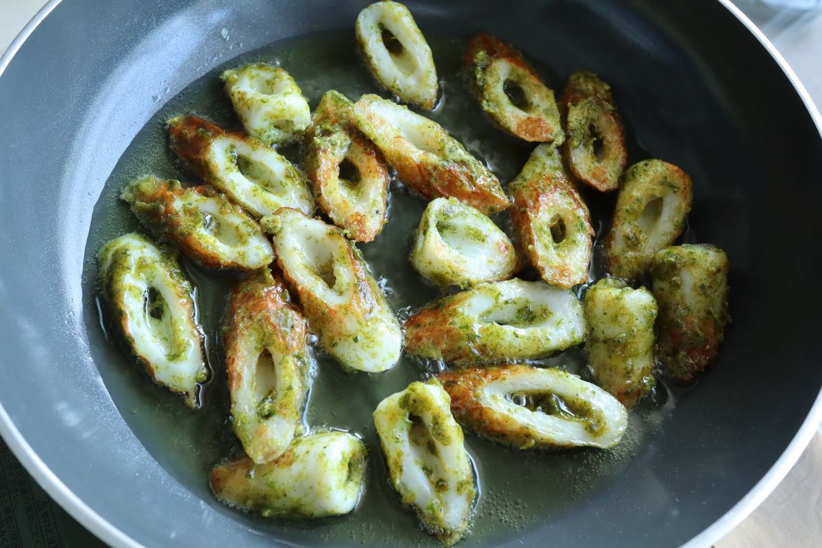 ちくわのカレー磯辺揚げ