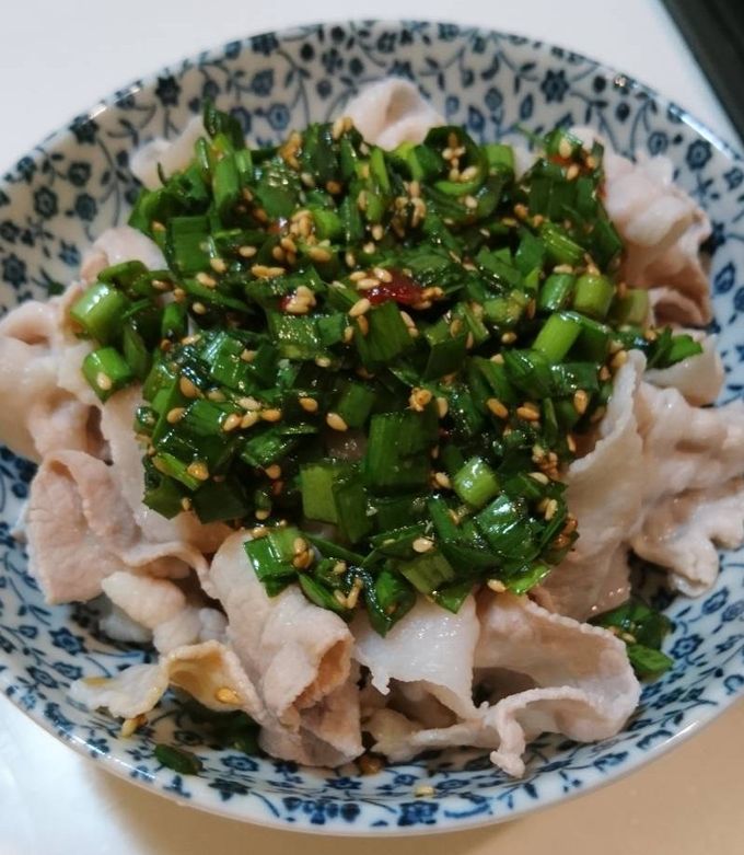 王様のブランチ 万能ニラだれの豚しゃぶ丼 5分丼選手権：ロバート馬場Daily Cookbook