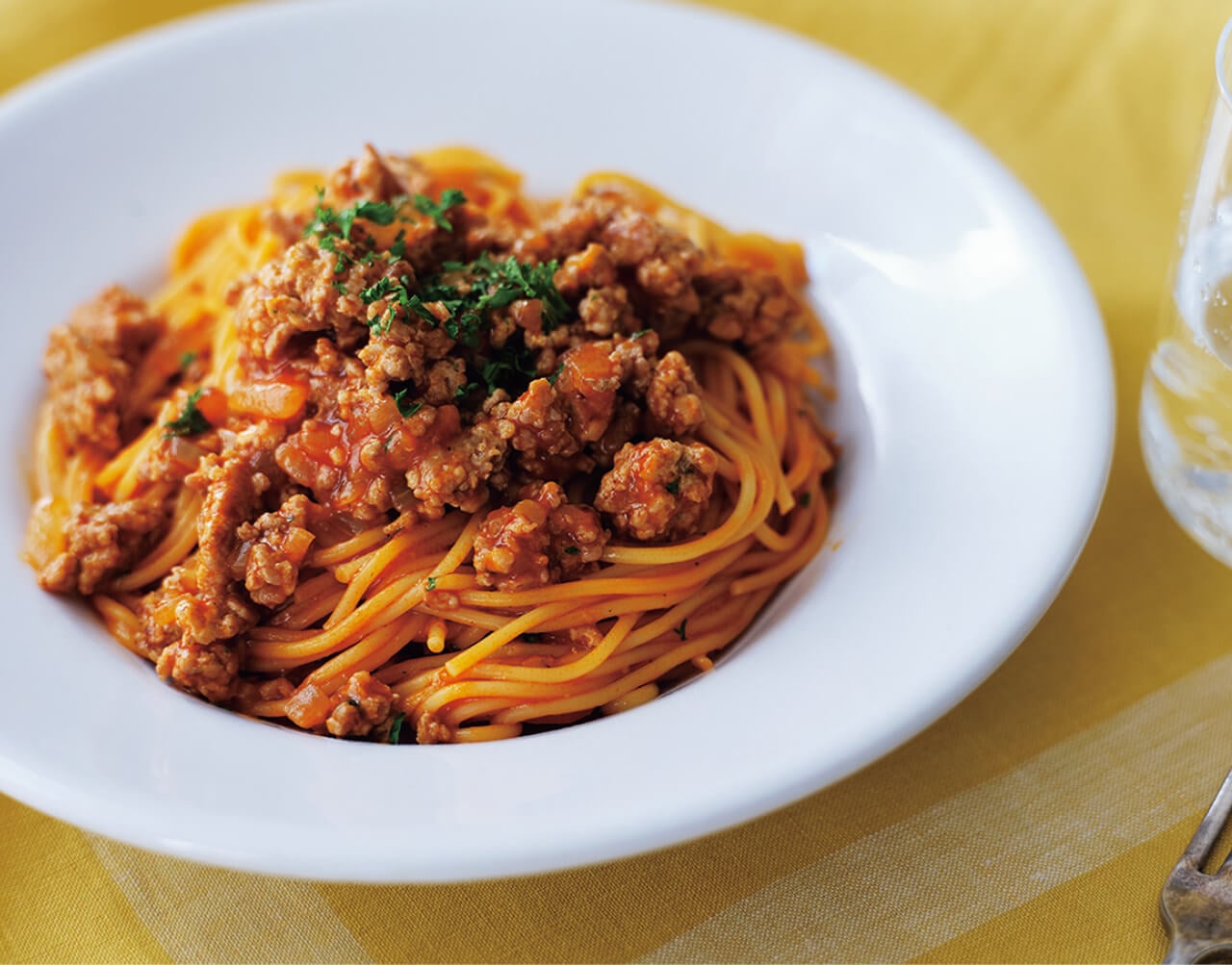 トマトジュースで☆ミートソース