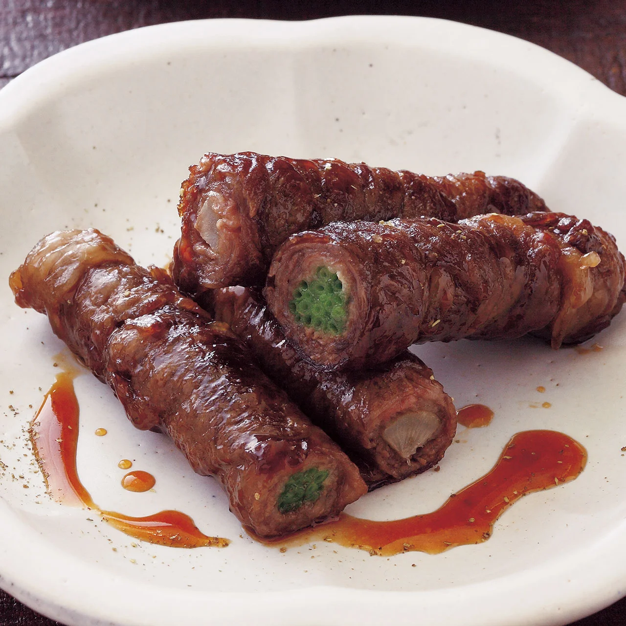 ゴボウと牛肉のしぐれ巻き