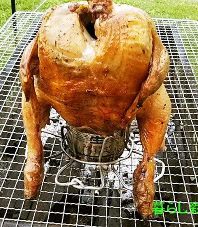 インパクト抜群!バケツで丸ごとチキンを蒸し焼き、ビア缶チキンを作ってみた! - なんでもかくブログ - TAKA@P.P.R.S