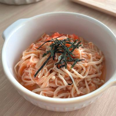 パパッと一品!えのきのたらこバター♪