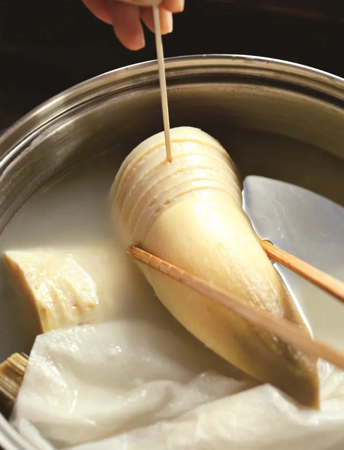 米ぬかなしのタケノコの茹で方