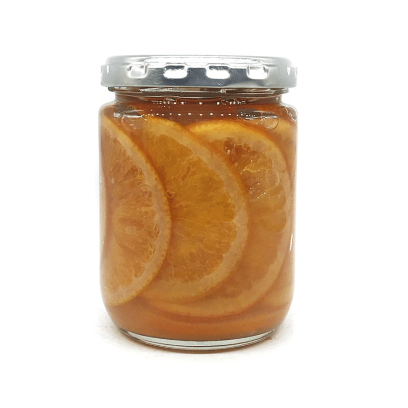 オレンジのシロップ煮と紅茶のケーキ