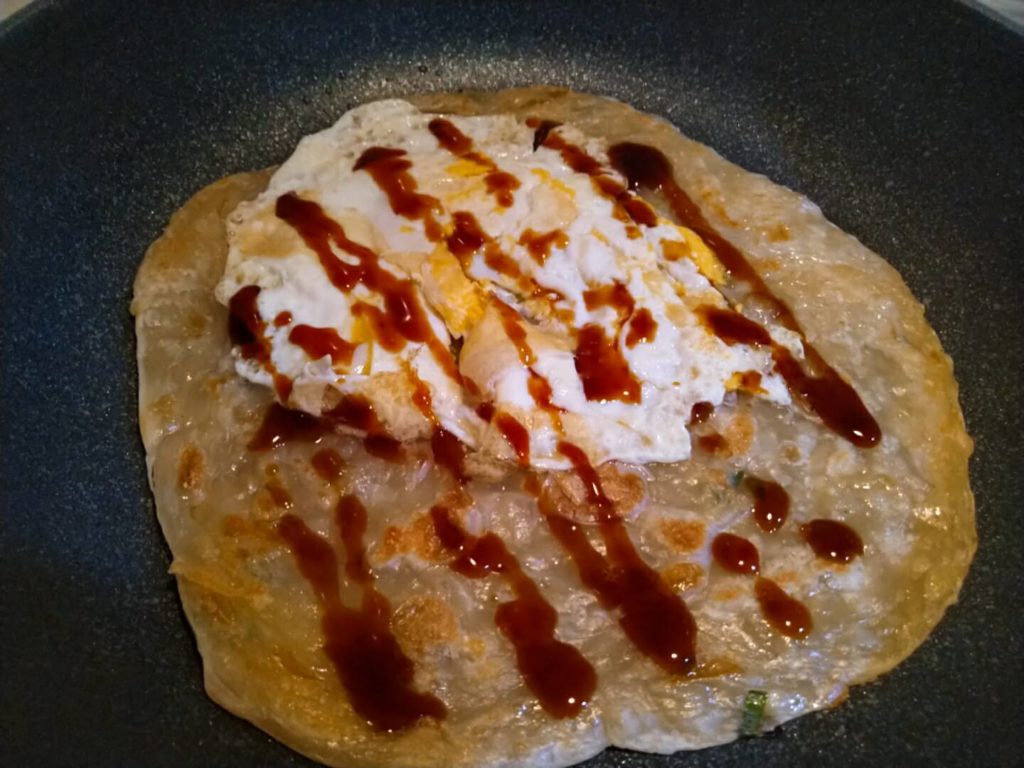 葱抓餅 ツォンジュアピンお好み焼き風」N女史からの手紙焼き菓子のはなし