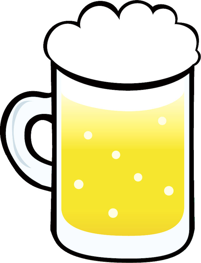 手書き ビールイラスト・フリー素材なら「シンテリ」