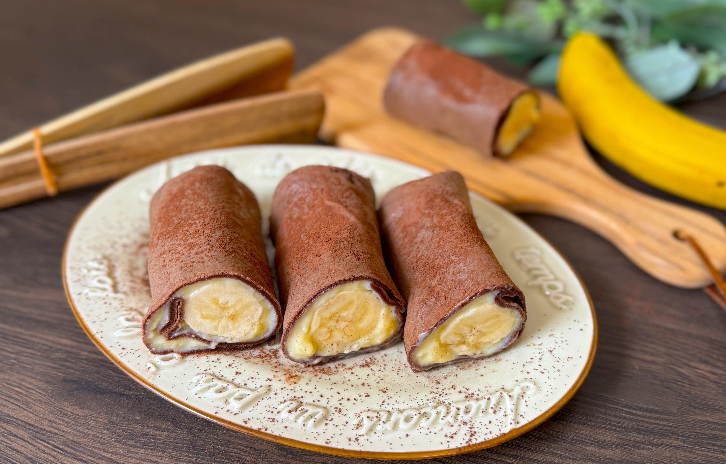 NEW☆バナナチョコカスタードクレープFurano Marche