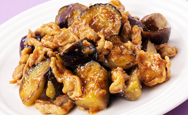 レンジで！豚バラとなすの重ね蒸し