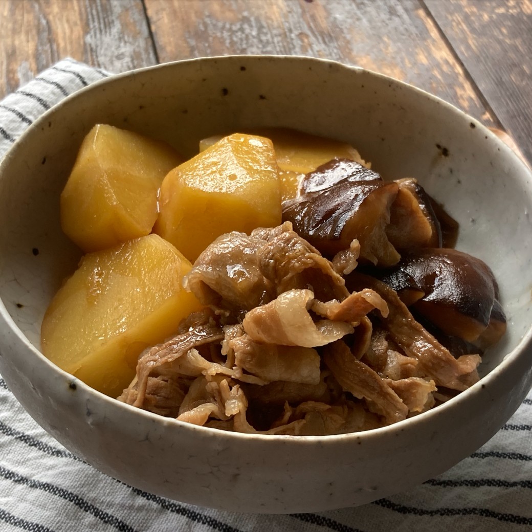 お酢入りで！こっくり肉じゃが