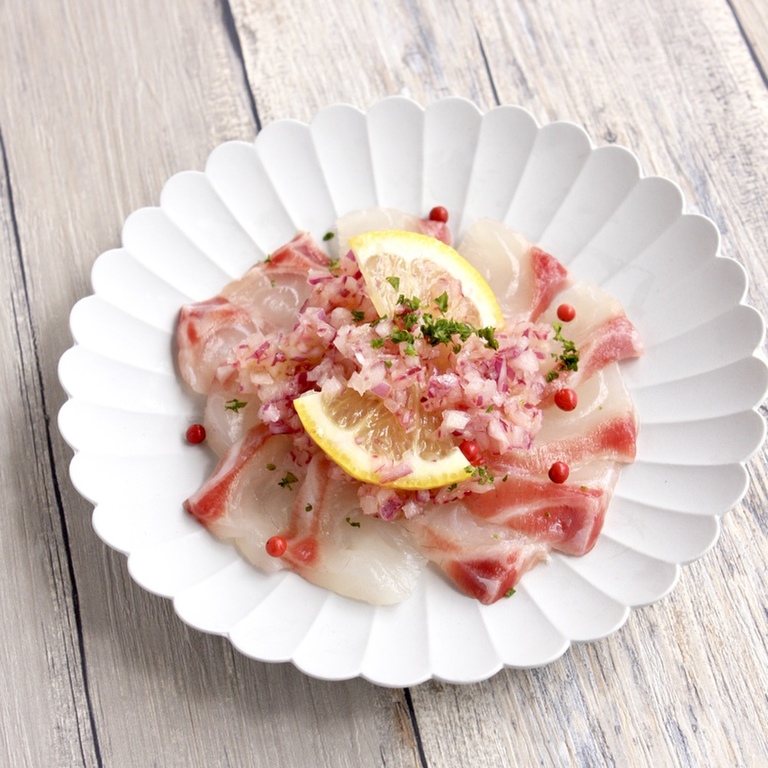 白ごまソースの鯛のカルパッチョ 調理時間： 15分 今回は、