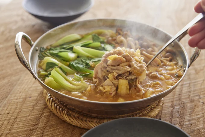 レンジで出来ちゃう！キムチチゲスープ