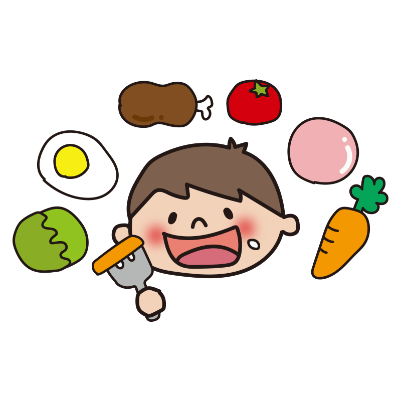 白米を食べる女の子のフリーイラストフリーイラスト・クラシック フリクラ