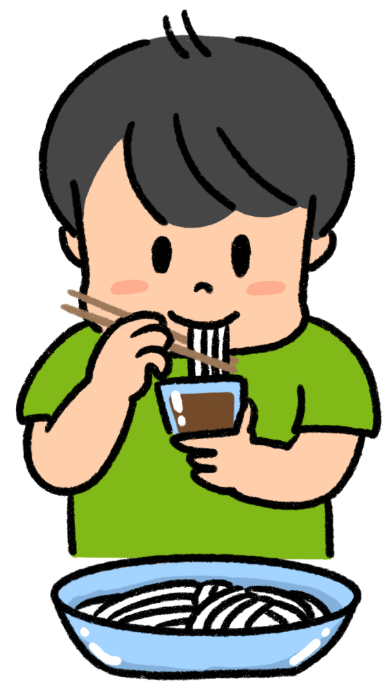 そうめん,冷やしそうめん,冷麦,冷や麦,のイラスト 105_0336クリエーターズスクウェア