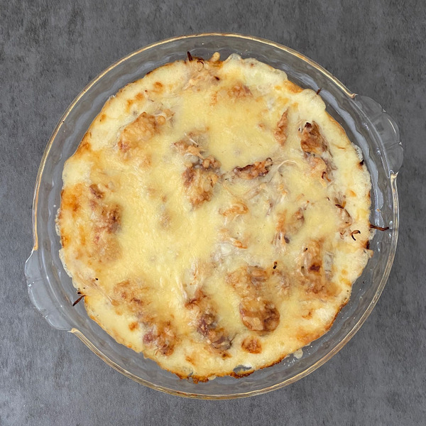 ほうれん草のポテトソースグラタン