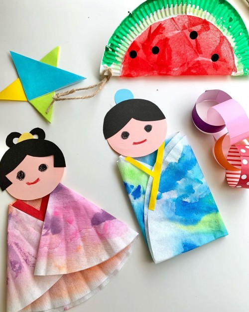 染め紙・朝顔を作ったよ・コーヒーフィルターで簡単に・飾り・夏の製作・壁面・カラフル・どこに飾ろうかな・保育・絵の具・楽しい❤︎DIY morningglory for kids❤︎ 84