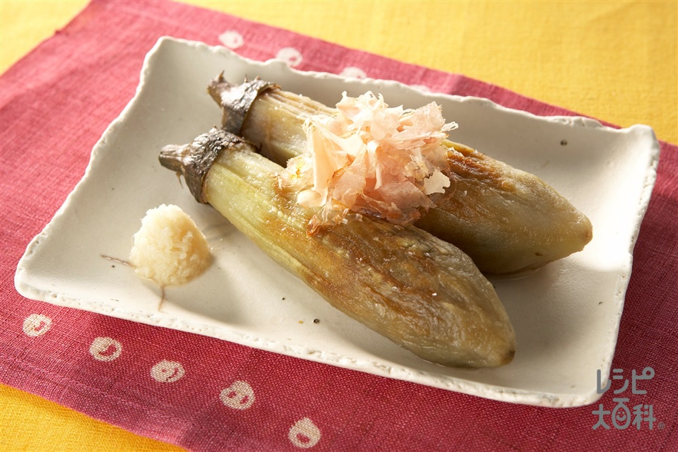 丸ナスのチーズのせ