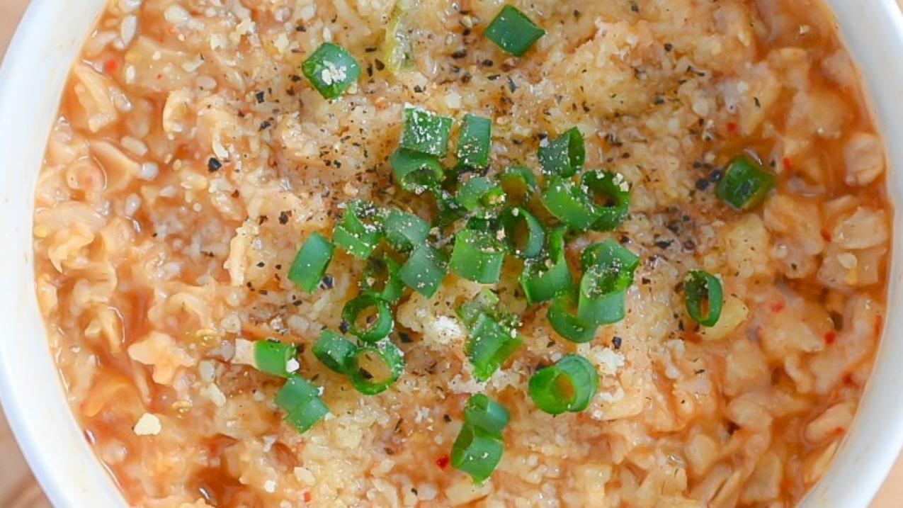 レンチンオートミールの豆乳卵がゆ豆乳レシピマルサンアイのお料理レシピマルサンアイ株式会社