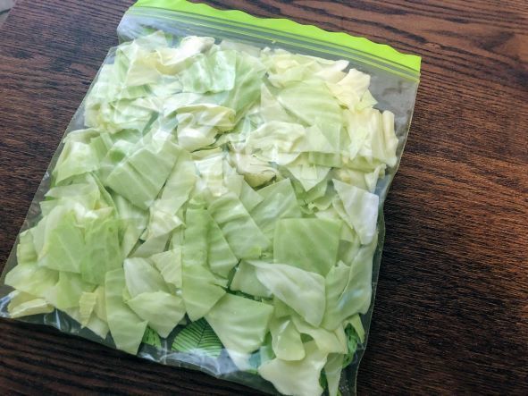 キャベツの冷凍保存の方法