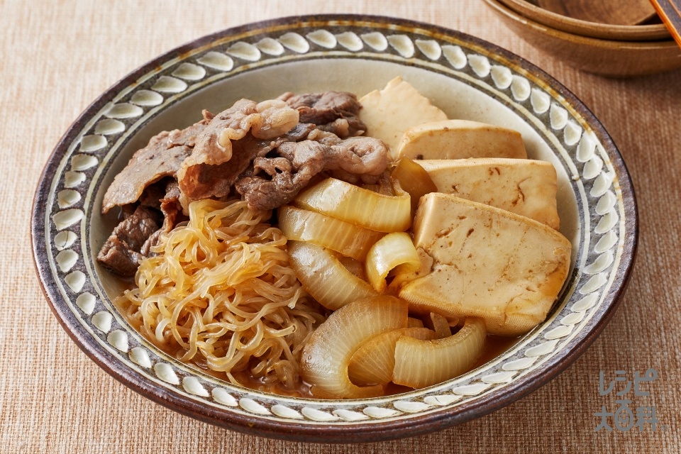 たまり醤油で旨味染み出す！牛すき煮