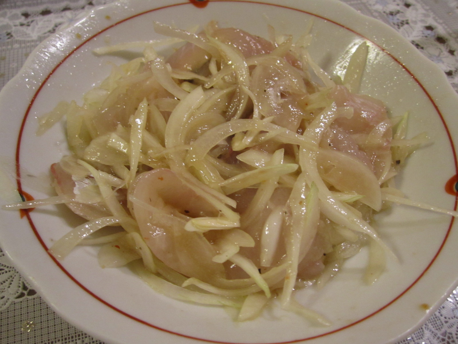 真鯛のカルパッチョバジルソース