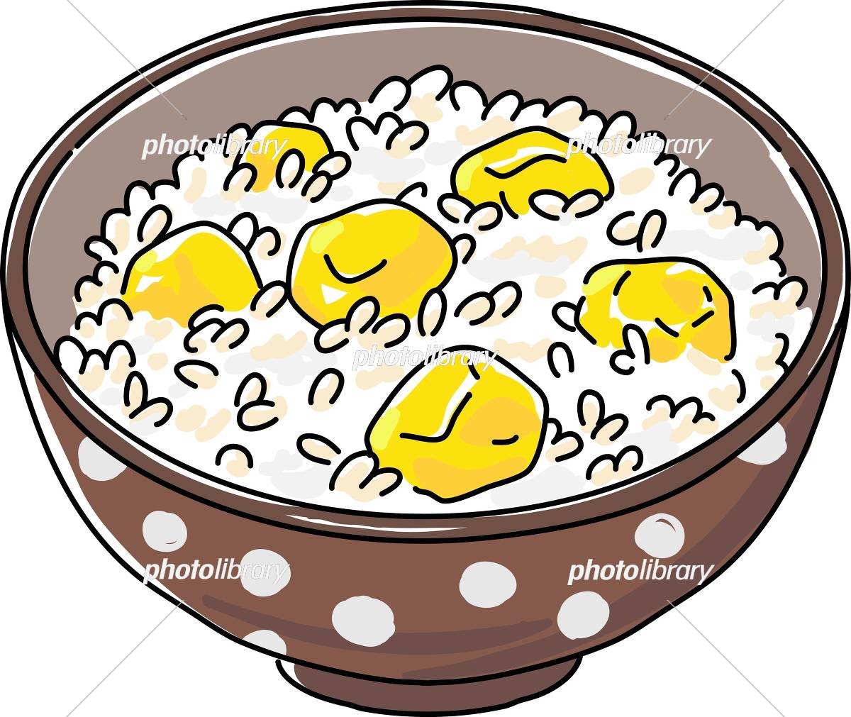 栗ご飯 イラスト素材5207653- フォトライブラリ