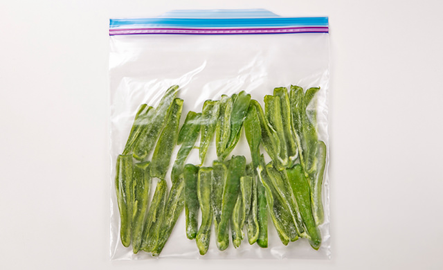 ピーマンの丁寧な保存方法 2～3週間もちます。ピーマンの丁寧な保存方法