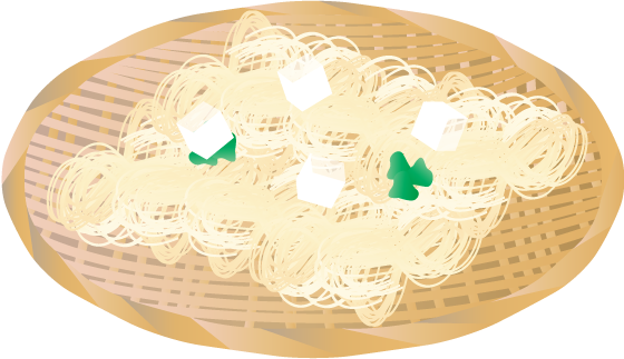 素麺 そうめん - 食べ物フードフリーイラスト素材