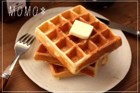 ５分でできる！ ホットケーキミックスでベルギーワッフル！イーストなしで混ぜるだけ簡単！Belgian Waffle