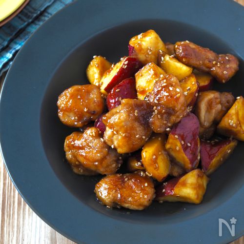 鶏もも肉と長ねぎの甘酢炒め