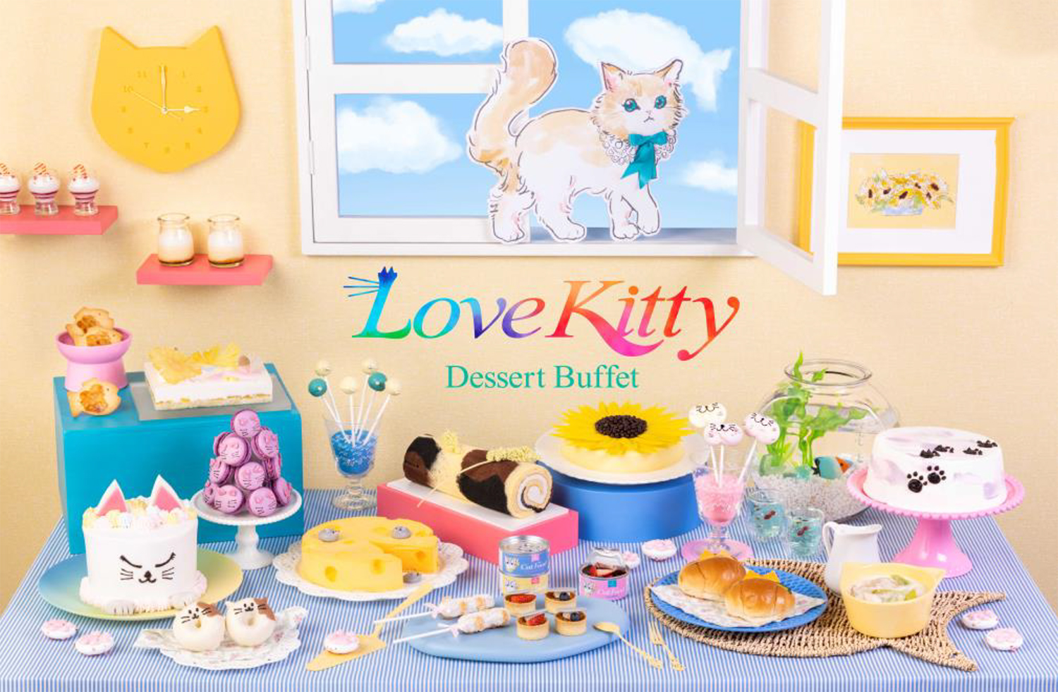 実食レポ カラフル空間で楽しむビュッフェ！ヒルトン東京「ハローキティ in スイーツ・ギャラリー」