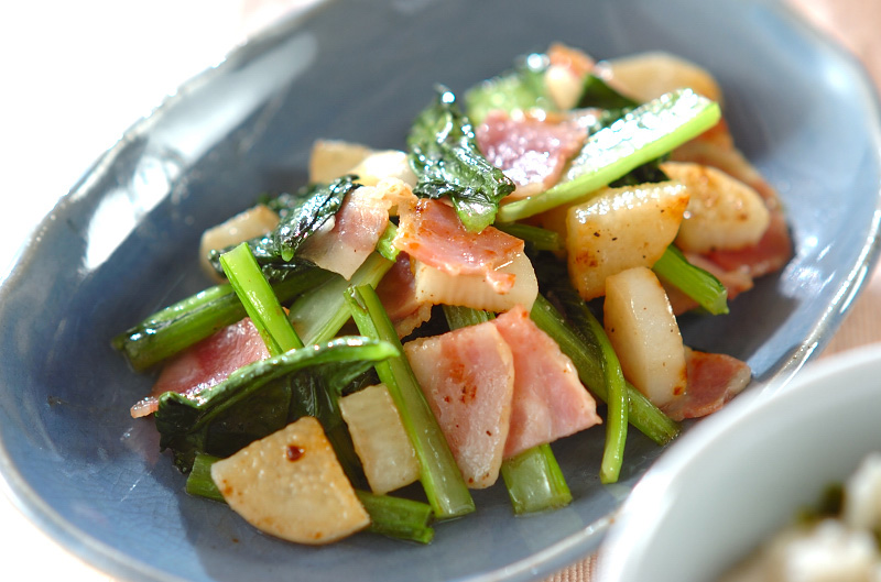 ☆小松菜としめじと長芋の塩炒め☆ レシピ・作り方 by モンチッチ27 - 楽天レシピ