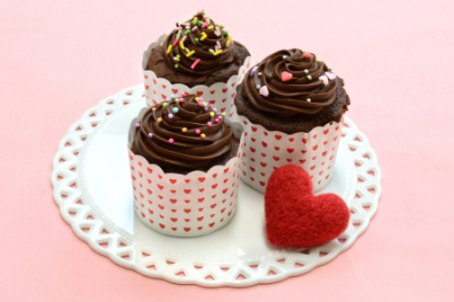 レンジで作るガトーショコラマフィン