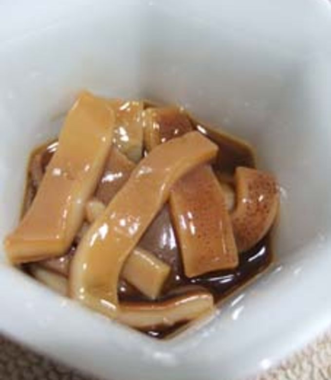 ホタルイカ沖漬けのパスタ