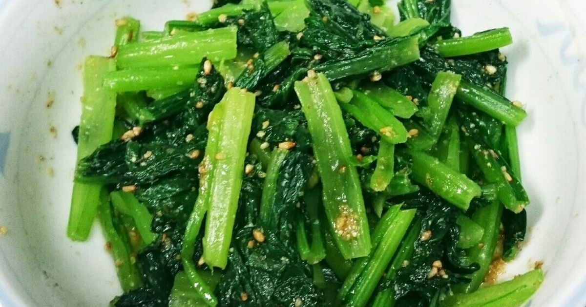 苦くない♪簡単小松菜のナムル by かにぱん。クックパッド簡単おいしいみんなのレシピが392万品