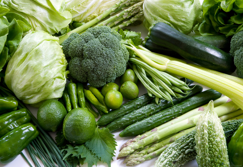 手描き水彩の緑色の食べ物イラストセットのイラスト素材88424702- PIXTA