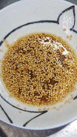 冷奴や湯豆腐に！めんつゆとごま油絶品だれ