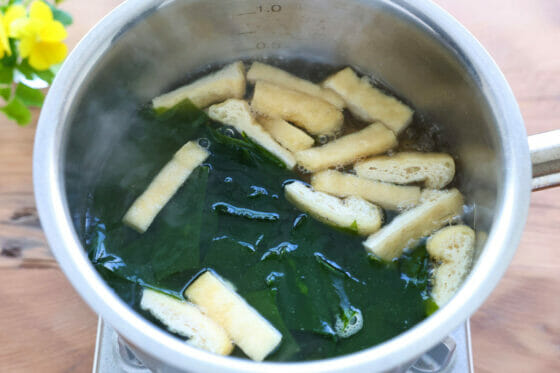 冷凍ミョウガのお味噌汁のレシピ。保存方法についても紹介
