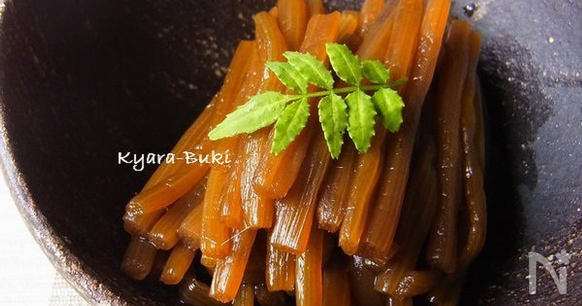 日本伝統の保存食「きゃらぶき」の作り方。ふきをおいしく楽しもう