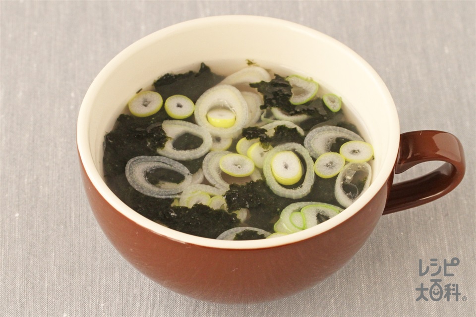 カルディ 湯を注ぐだけでお店の味!韓国風海苔スープが最高♪おすすめパスタアレンジも!サンキュ