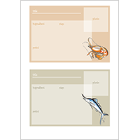 イラスト入りのレシピカード無料素材テンプレート ワード無料テンプレート Mac・Windows 『ひな形ジャーナル』